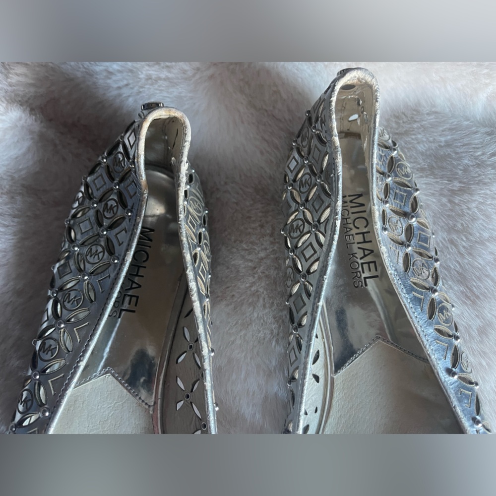 Michael Kors Silver Patterned Flats - image 3